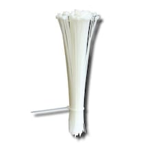 Çetsan 3.6X300 Beyaz Kablo Bağı Plastik Cırt Kelepçe-100 Adet