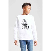Tshirthane Pubg Baskılı Unisex Çocuk Beyaz Sweatshirt (534769804)