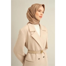 Armine Sura İpek Eşarp 9301d-06 Haki - Vizon Vizon