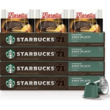 Starbucks Nespresso Uyumlu Pike Place Kapsül Kahve 4 x 10'lu + Fiorella 3 x 20 G