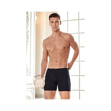 Berrak 3 Adet 4435 Erkek Lazer Kesim Siyah Kıyafet Altında Belli Olmaz Boxer Abani Classic