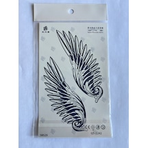 Çift Kanat 18x11 Cm Yarı Kalıcı Geçici Dövme
