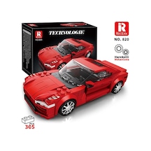 Reobrix Luxury Sedan Car Tesla Model S 820 Brick Yapım Seti