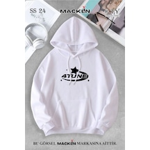 Macklin Unisex Kadın Erkek 4tune Özel Tasarım Baskılı Kapşonlu Sweatshirt Beyaz Mck0748 Beyaz