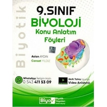 Biyotik Yayınları 9.Sınıf Biyoloji Konu Anlatım Föyleri