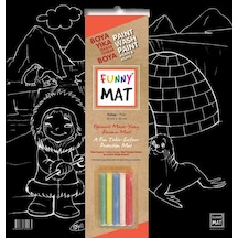 Funny Mat Black Kutup Tebeşirli - Mydr-586978