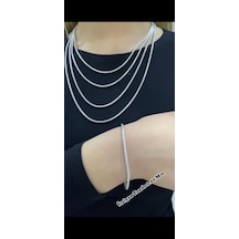 925 Ayar İtalyan Unisex Tondo 2,40 Mm Bileklik Gümüş