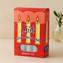 Gül Kokulu Mum 10'lu Paket Çok Renkli