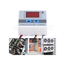 Springsun Ac220v Dijital Sıcaklık Kontrol Cihazı -50 C/+110 C Aralığı 0.1 C Hassasiyetli Abs Kasa Su Geçirmez Prob