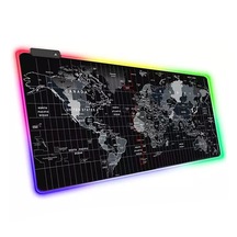 Forzacase Rgb Ledli Gaming Mouse Pad 80x30cm Dünya Haritası Fc454