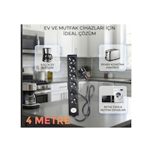 Vikomulti-let 6 Li 1-15 Metre Arası Anahtarli Çocuk Korumali 3x2.5 % Yüz Tam Bakır Ttr Kablolu Uzatma Seyyar Markanin Özel Üretimi Orijinal Tse Fişli Bakir Kablolu 4 Metre - 894094433 4 Metre - 894094433 10 - 15 M