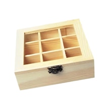 Homyl Çay Kutusu Organizatör, Konteyner Organizatör Depolama Kahverengi