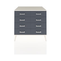 Kronos Şifonyer 8 Çekmeceli 88x59x80 Aytaşı-aytaşı/antrasit Aytaşı/antrasit