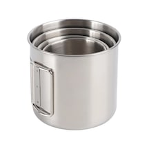 Tcherchi 350ML Kamp Bardak Taşınabilir Kupa Gümüş