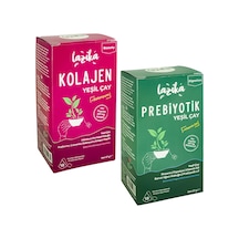 Lazika Kolajen Piramit Poşet Yeşil Çay 18 Poşet + Prebiyotik Piramit Poşet Yeşil Çay 18 Poşet