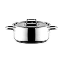 Aryıldız Colombus Metal Kulp Cam Kapak Derin Tencere - 24 Cm