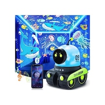 Robot Spacewalker Led Projeksiyonlu Gece Lambası Bluetooth Hoparlör Night Light Projector