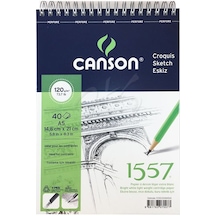 Canson 1557 Eskiz Defteri Spiralli 120G 40 Yaprak A5