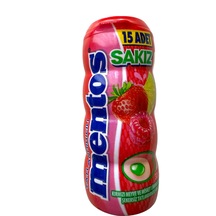 Mentos Kırmızı Meyve Ve Misket Limonlu Draje Sakız 30 G 12 Adet