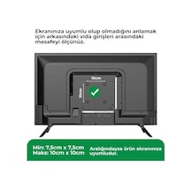 Hareketli Tv Askı Aparatı, 22-49 İnç Uyumlu, 170 Yatay Hareket, 3 Kollu Duvar Askısı, 40 Kg Taşıma Kapasitesi, Vesa100x100, 75x75