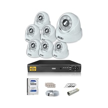 IDS D-2028HD-SET7-500 7 Kameralı 1080P Full HD 5 MP Sony Lensli Kamera Seti - 2028