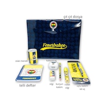 Fenerbahçe Lisanslı 8 Parça Kırtasiye Seti Fenerbahçeli Kalem, Fb Taraftar Okul Ve Öğrenci Seti - Bgafbset001
