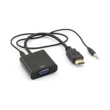 4488 Hdmı To Vga Ses Destekli Monitör Dönüştürücü Kablo Çevirici Adaptör