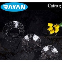 6'lı Cam Tabak Güneş Yıldız Gül 3 Model Royaleks-g-405