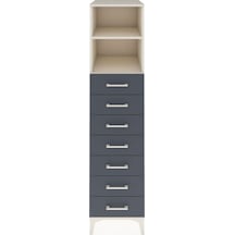 Kronos Dolap 2 Raflı 7 Çekmeceli 44x59x182 Aytaşı-antrasit Aytaşı