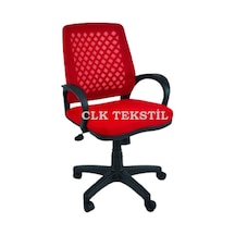 Clk-06 Fileli Petek Ofis Büro Bilgisayar Koltuğu Sandalyesi Kırmızı