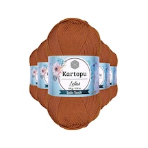 5 Adet Lotus Bikini Büstiyer Bluz Örgü İpi K302 Tarçın Çok Renkli