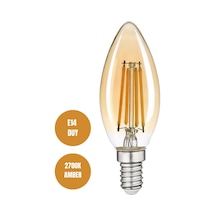 4w Rustik Ampul 2700k Amber Işık E14 Duy