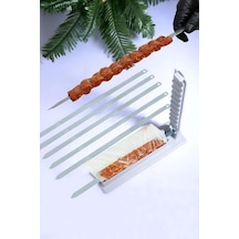 Kebapmatik Adana Urfa Kebap Kalıbı Aparatı Pratik Hızlı Kebap Yapma Aparatı Beyaz
