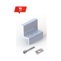 Güneş Paneli Kenar Tutucu - H:40 MM (Civata + Somun) - 10 Adet