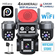 4 Kameralı Wi-fi Güvenlik Kamerası Elektrikli