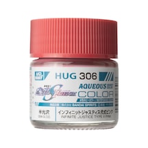 Mr.hobby Hug-306, 10 Ml. Infinity Justice Type.ıı Pink Aqueous Gundam Maket Boyası Standart