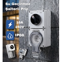 Su Geçirmez Şalterli Priz