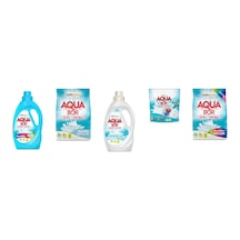 Aquabor Doğal Mineralli Sıvı Renkliler + 4 Kg Beyaz + Sıvı Beyaz + Tablet + 4 Kg Renkliler 5 Li Set 63309016