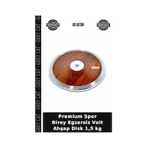 Premium Spor Birey Egzersiz Voit Ahşap Disk 1,5 Kg