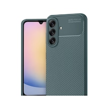 Samsung Galaxy Uyumlu , A17 5g Auto Focus Karbon Kapak - Koyu Yeşil