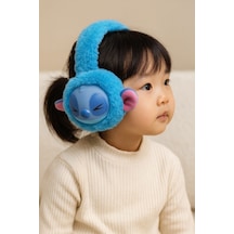 Stitch Peluş Kulaklık Mor Açık Mor