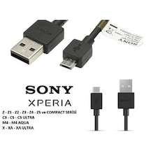 Sony Xperia Z Z1 Z2 Z3 Z4 Z5 Compact Şarj Ve Data Kablosu