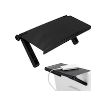 Ayarlanabilir Tv Üstü Raf Modern Karbon Desenli Organizer