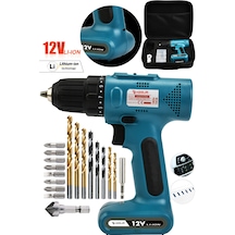 Assur ASR002 12V Usb Şarjlı Matkap Vidalama Dahili Batarya Mavi