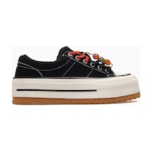 Guja Kadın Bağcık Aksesuarlı Günlük Sneaker Ayakkabı 26k 26k366-1 Siyah