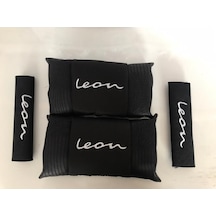 Seat Mk4 Yeni Leon Nakışlı Deri 1 Çift Boyun Yastık ve Kemer Pedi (510796400)