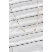 Cm 14k Gold Renk Minik Top Zincirli Kadın Kolye - Tj-bko10920 Çok renkli 95299090