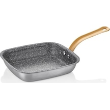 Alu Granit Kare Tava 16 X 14 Cm Gri