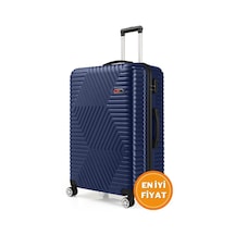 G&d Polo Suitcase Abs Lacivert Büyük Boy Valiz 600.04-b