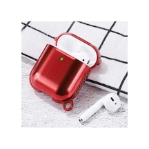 Electroplate Airpods Kılıf, Kırmızı
